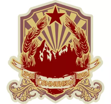 Kommunistisches Schild Wandaufkleber - TenStickers