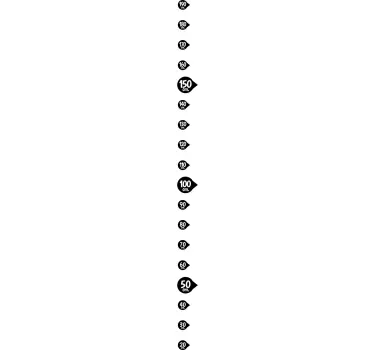 Kreise Maßband Aufkleber - TenStickers