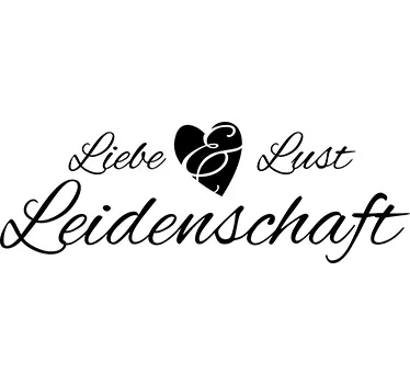 Liebe, Lust & Leidenschaft Wandtattoo - TenStickers