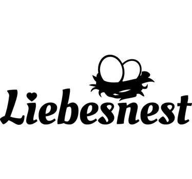 Liebesnest Aufkleber - TenStickers