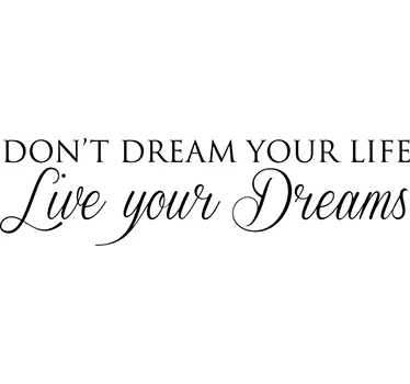 Live your Dreams Wandtattoo - TenStickers