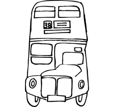 London Bus Aufkleber - TenStickers