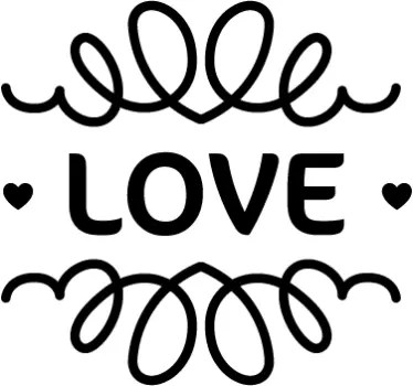Love Vintage Aufkleber - TenStickers