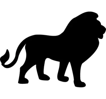Löwe Silhouette Sticker - TenStickers