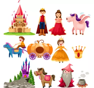 Märchenfiguren Aufkleber - TenStickers
