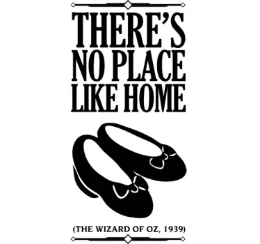 No place like home Aufkleber - TenStickers