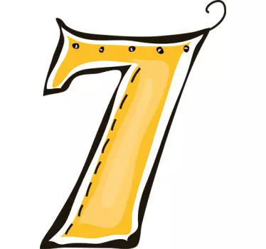 Nummer 7 Aufkleber - TenStickers