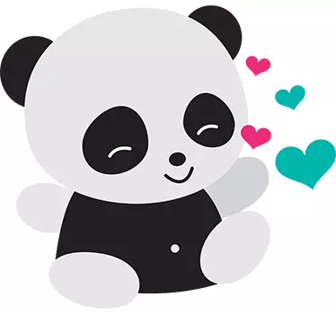 Panda Wandtattoo - TenStickers