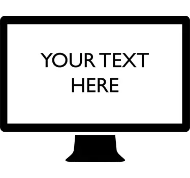 Personalisierbarer Computer Wandtattoo - TenStickers