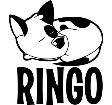 Personalisiertes Jack Russel Tier Wandtattoo - TenStickers