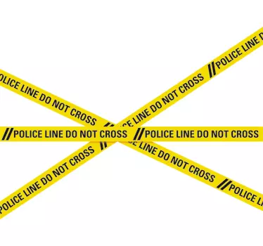 Tür Folie Polizei Linie Design für Türen - TenStickers