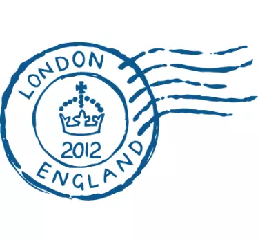 Poststempel London Aufkleber - TenStickers