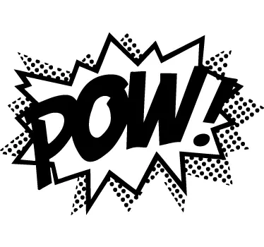 Pow Lichtenstein Aufkleber - TenStickers