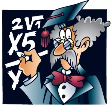 Professor Aufkleber - TenStickers