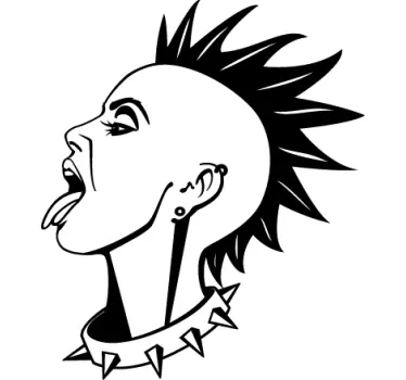 Punkerin Aufkleber - TenStickers