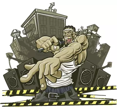 Rapper Aufkleber - TenStickers