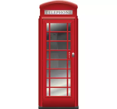 Realistische Telefonzelle London Aufkleber - TenStickers