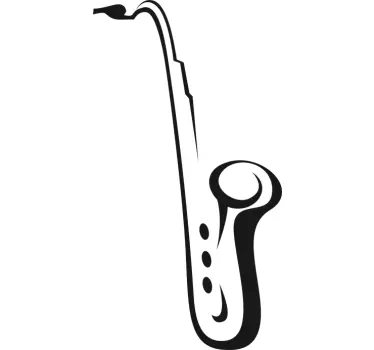 Saxophon Aufkleber - TenStickers
