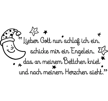 Schicke mir ein Engelein Wandtattoo - TenStickers