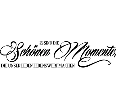 Schöne Momente Sticker - TenStickers