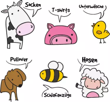 Schubladenaufkleber Tiere - TenStickers