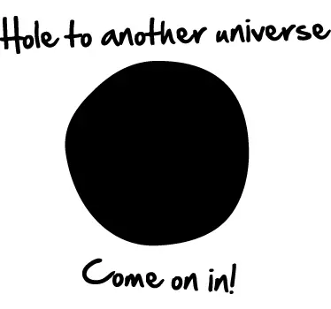 Schwarzes Loch Universum Aufkleber - TenStickers