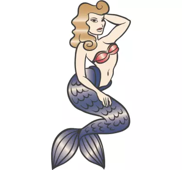 Sexy Meerjungfrau 3 Sticker - TenStickers