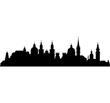 Skyline Salzburg Wandtattoo - TenStickers