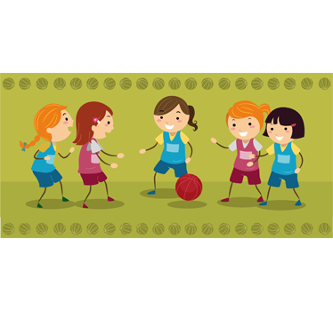 Spielende Kinder Aufkleber - TenStickers