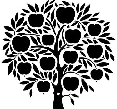 Stammbaum Namen Baum Wandaufkleber - TenStickers