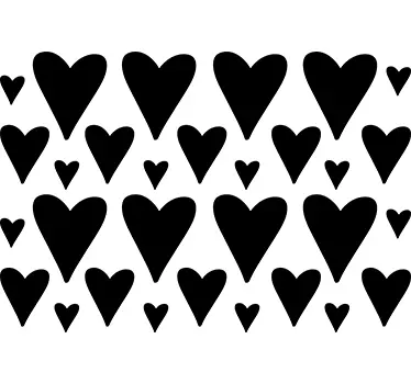 Pack von 30 Sticker Herzen - TenStickers