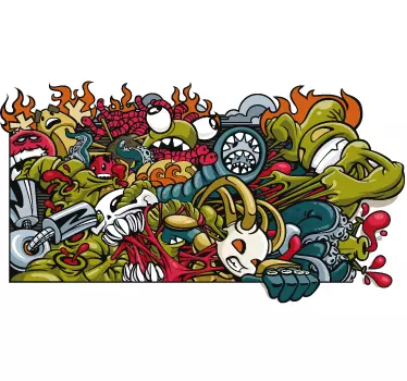Straßenkunst Graffiti Aufkleber - TenStickers