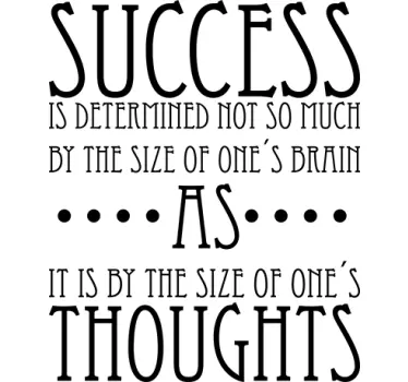 Success Is Determined Sticker - TenStickers