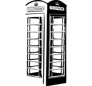 Telefonzelle England Wandtattoo - TenStickers