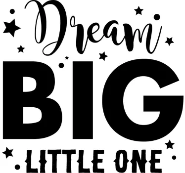 Wandtattoo für Zuhause Dream Big Traum - TenStickers