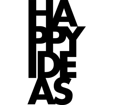 Wandtattoo für Zuhause Happy Ideas Ideen Glück - TenStickers
