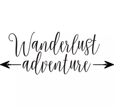 Aufkleber Jugendzimmer Wanderlust Adventure - TenStickers