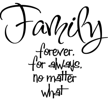 Text Sticker family forever - TenStickers