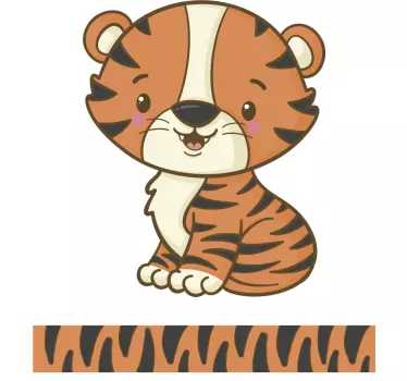 Tiger und schwanz Autosticker - TenStickers