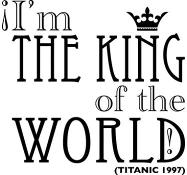 Titanic Zitat Sticker - TenStickers