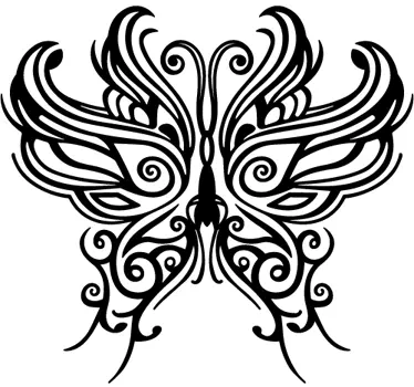 Wandtattoo Schmetterling Tribal - TenStickers
