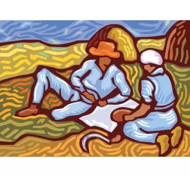 Van Gogh Bild Aufkleber - TenStickers
