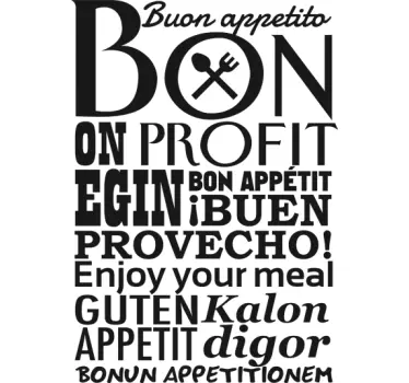 Wandtattoo Guten Appetit - TenStickers