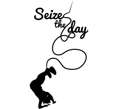 Wandtattoo Yoga Seize the Day - TenStickers