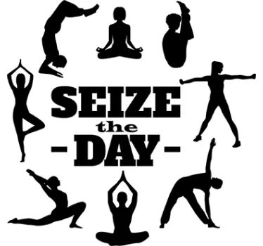 Wandtattoo Spruch Seize the Day - TenStickers