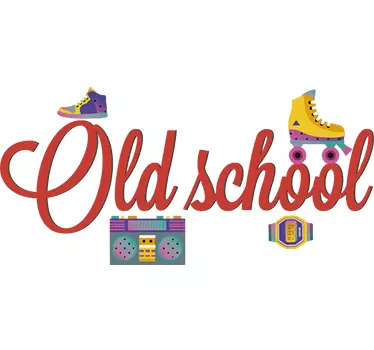Wandtattoo Old School - TenStickers