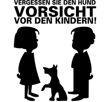 Vorsicht Kinder Aufkleber - TenStickers