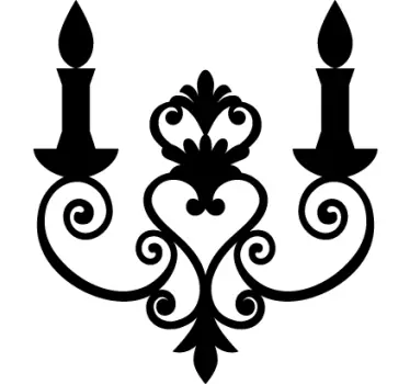 Wandleuchter Aufkleber - TenStickers