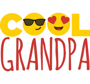 Wandsticker Cool Grandpa - TenStickers