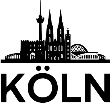 Wandsticker Skyline Köln - TenStickers